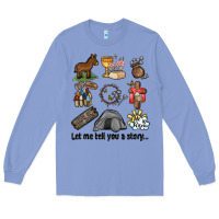 Colony Blue let me tell you a story Long Sleeve Tee - MaliasSmallBusiness