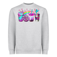 Heather Grey unicorn coffee Heavyweight Sweatshirt - Jasminsmagicworld