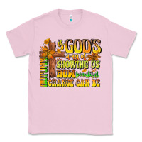 Bubblegum Pink Autumn Is God's way Of Showing Us How Beautiful Ch Classic Tee - CowhideDigitalArt