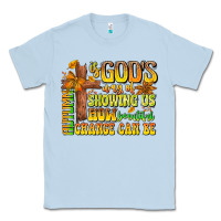 Dusty Blue Autumn Is God's way Of Showing Us How Beautiful Ch Classic Tee - CowhideDigitalArt