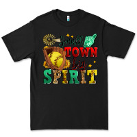 Black small town big spirit softball Premium Tee - Zillion Design Studio