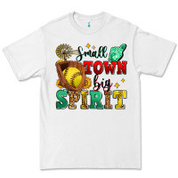 White small town big spirit softball Premium Tee - Zillion Design Studio