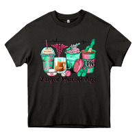 Asphalt licensed practical nurse coffee cups Heavy Core Tee - Zillion Design Studio