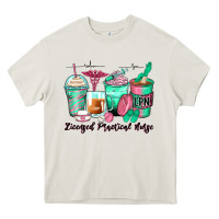 Cream licensed practical nurse coffee cups Heavy Core Tee - Zillion Design Studio