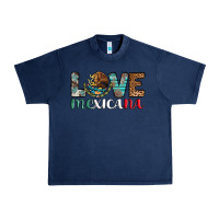 Navy love mexicana revise Urban Heavy Tee - AdoDesignShop