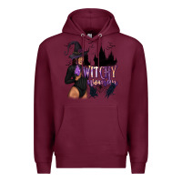 Burgundy Witchy Woman Premium Hoodie - texasbilliewilder
