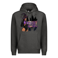 Charcoal Heather Witchy Woman Premium Hoodie - texasbilliewilder