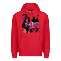 Red Witchy Woman Premium Hoodie - texasbilliewilder