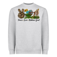 Peace Love Nubian Goat Heavyweight Sweatshirt | Teevron