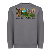 Storm Peace Love Nubian Goat Heavyweight Sweatshirt - LillyAllenDesigns
