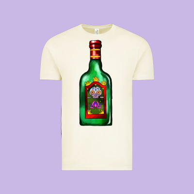 Tequila Bottle Vintage Tee Designed By Adodesignshop