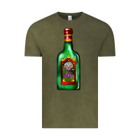 Vintage Olive tequila bottle Vintage Tee - AdoDesignShop