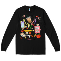 Black can't talk right now doing teacher stuff Long Sleeve Tee - MaliasSmallBusiness