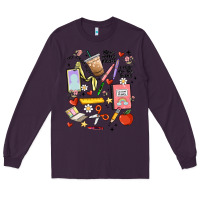 Plum can't talk right now doing teacher stuff Long Sleeve Tee - MaliasSmallBusiness