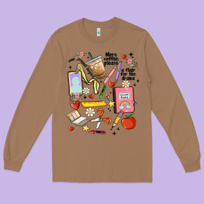 Can't Talk Right Now Doing Teacher Stuff Long Sleeve Tee Designed By Maliassmallbusiness