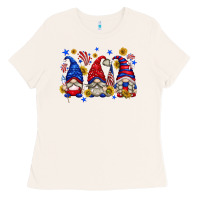 Bone American gnomes with sunflowers Ladies Tee - texasbilliewilder