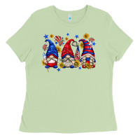 American Gnomes With Sunflowers Ladies Tee | Teevron