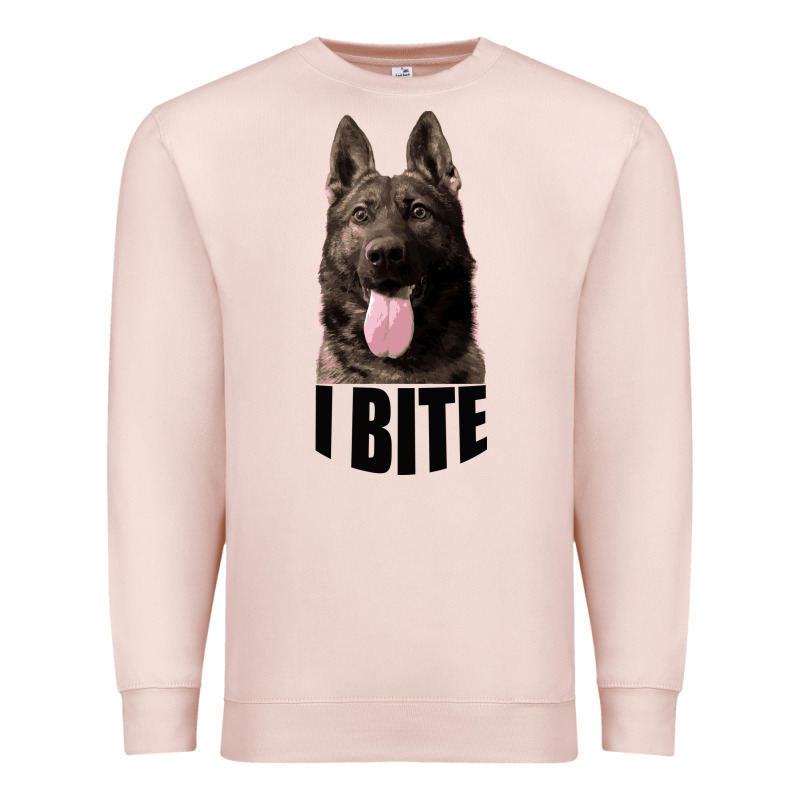 I Bite Premium Sweatshirt by Bettercallsaul | Teevron