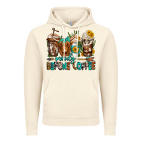 Vintage Artic moody before coffee longhaired cow coffee Vintage Hoodie - Jasminsmagicworld