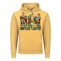 Vintage Mustard moody before coffee longhaired cow coffee Vintage Hoodie - Jasminsmagicworld