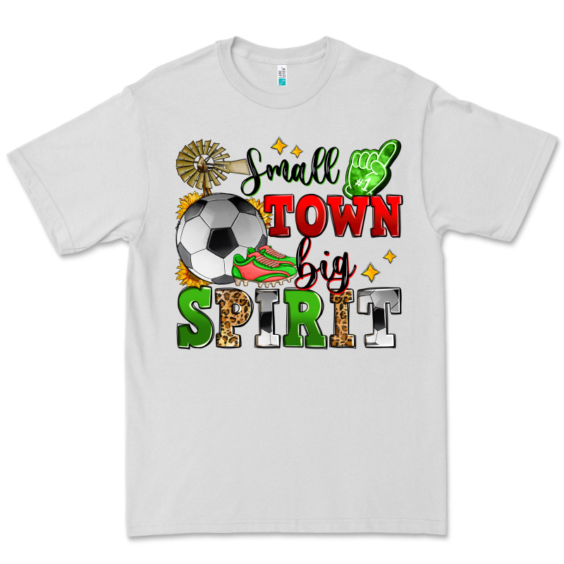 Small Town Big Spirit Soccer Premium Tee by Zillion Design Studio | Teevron