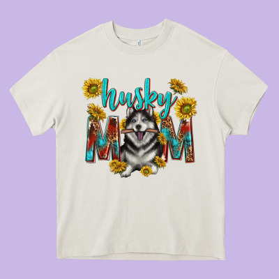 Western Alaskan Husky Mom Heavy Core Tee Designed By Texasbilliewilder
