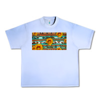 Grape Ice aztec sunflower cowhide license plate Urban Heavy Tee - Artiststas