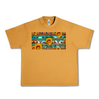 Peanut Butter aztec sunflower cowhide license plate Urban Heavy Tee - Artiststas