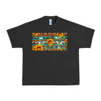 Pigment Black aztec sunflower cowhide license plate Urban Heavy Tee - Artiststas