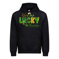 Black One Lucky Auntie St. Patrick's Day Urban Hoodie - CowGirlArtShop