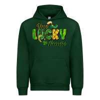 Forest Green One Lucky Auntie St. Patrick's Day Urban Hoodie - CowGirlArtShop