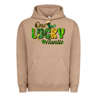 Pigment Burro One Lucky Auntie St. Patrick's Day Urban Hoodie - CowGirlArtShop