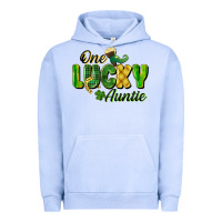 Pigment Grape Ice One Lucky Auntie St. Patrick's Day Urban Hoodie - CowGirlArtShop