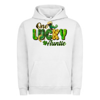 Pigment Lunar Rock One Lucky Auntie St. Patrick's Day Urban Hoodie - CowGirlArtShop