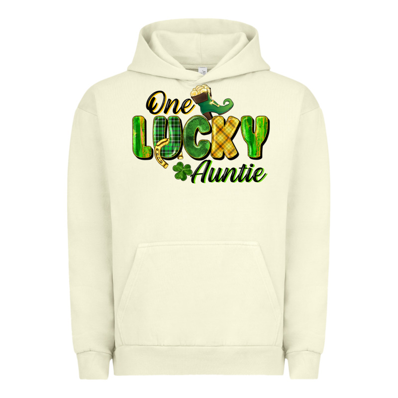 One Lucky Auntie St. Patrick's Day Urban Hoodie by CowGirlArtShop | Teevron