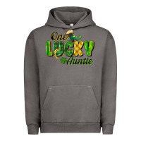 Pigment Tornado One Lucky Auntie St. Patrick's Day Urban Hoodie - CowGirlArtShop