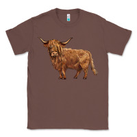 Chestnut highland cow Classic Tee - BarkalooDesign