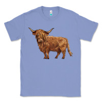 Colony Blue highland cow Classic Tee - BarkalooDesign