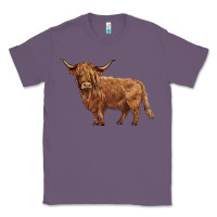 Lavender highland cow Classic Tee - BarkalooDesign