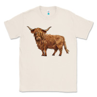 Natural highland cow Classic Tee - BarkalooDesign