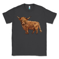 Smoke highland cow Classic Tee - BarkalooDesign