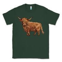 Sports Green highland cow Classic Tee - BarkalooDesign