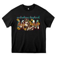 Black western australian shepherd mom Heavy Core Tee - texasbilliewilder