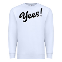 White YEES! Premium Sweatshirt - Bettercallsaul