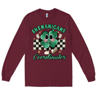 Burgundy shenanigans coordinator Long Sleeve Tee - MaliasSmallBusiness