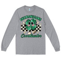 Heather Grey shenanigans coordinator Long Sleeve Tee - MaliasSmallBusiness
