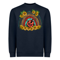 Navy ladybuy  rainbow Heavyweight Sweatshirt - BarkalooDesign