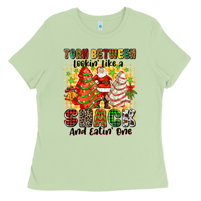 Torn Between Looki Like A Snack And Eatin One Ladies Tee by Zillion Design Studio | Teevron