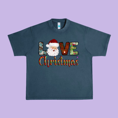 Love Christmas Urban Heavy Tee Designed By Adodesignshop