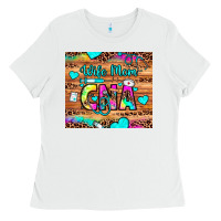 White wife mom cna Ladies Tee - JahusDesignShop